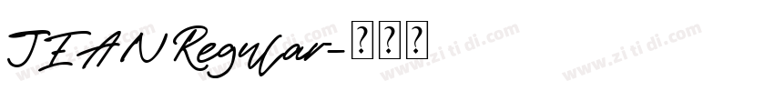 JEAN Regular字体转换